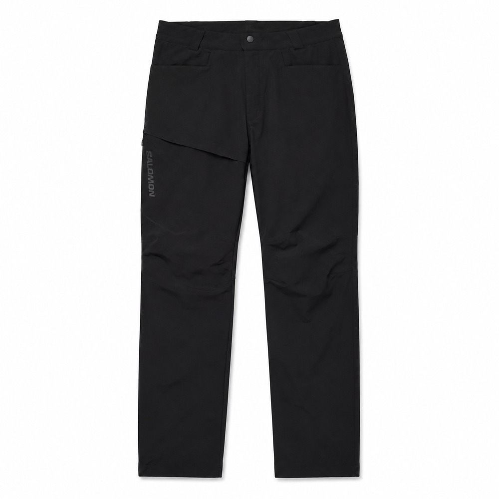 Salomon Wayfarer Pant Men 36x32 Black Cargo Performance Hiking Climbing Gorpcore